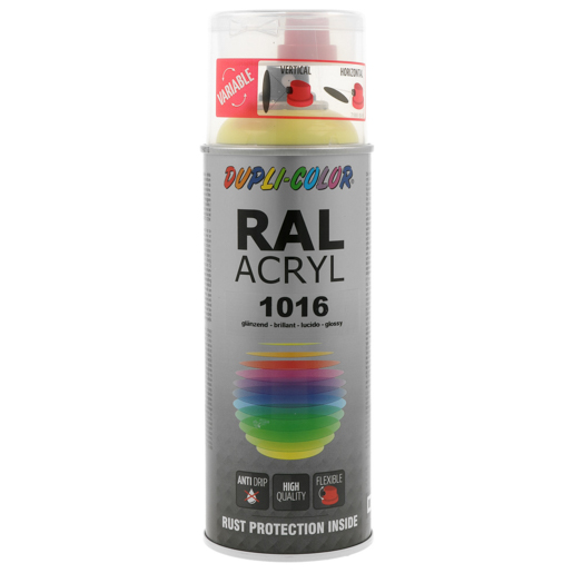 Dupli Color RAL-Acryl-Spray glz 400 ml 710094 RAL 1016 schwefelgelb
